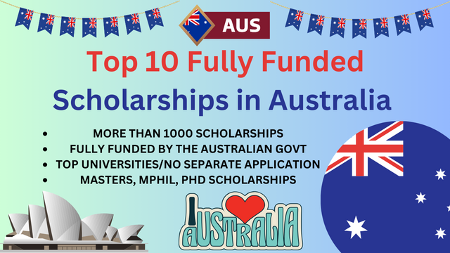 Top 10 Fully Funded Scholarships in Australia 2024 –  Education Bloger