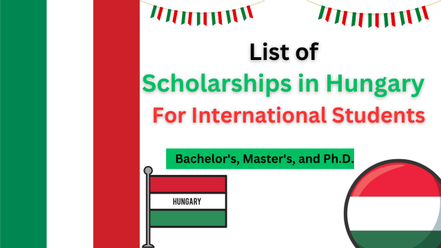 List of Scholarships in Hungary 2024 for International Students –  Education Bloger